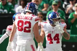 Giants’ Cam Skattebo carted off field with right ankle injury